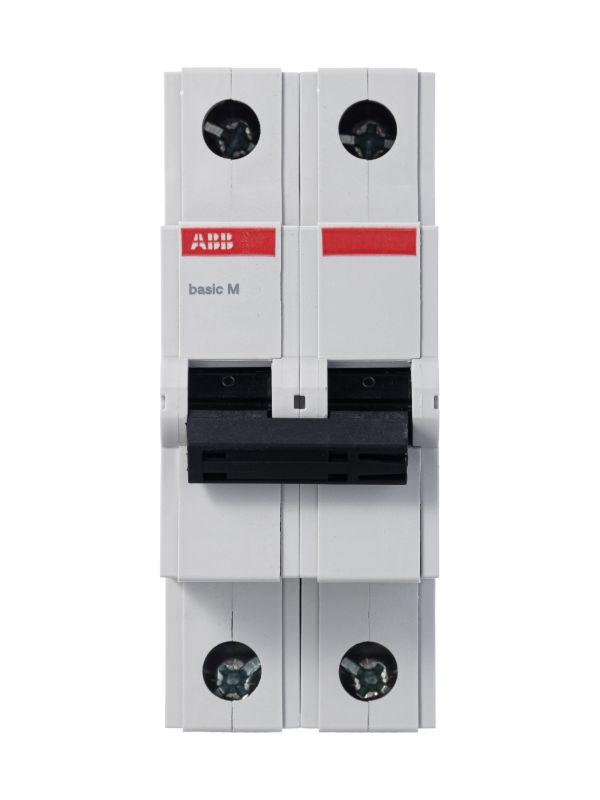 Автоматический выключатель ABB   2п C 10А 4.5кА Basic M BMS412C10  2CDS642041R0104