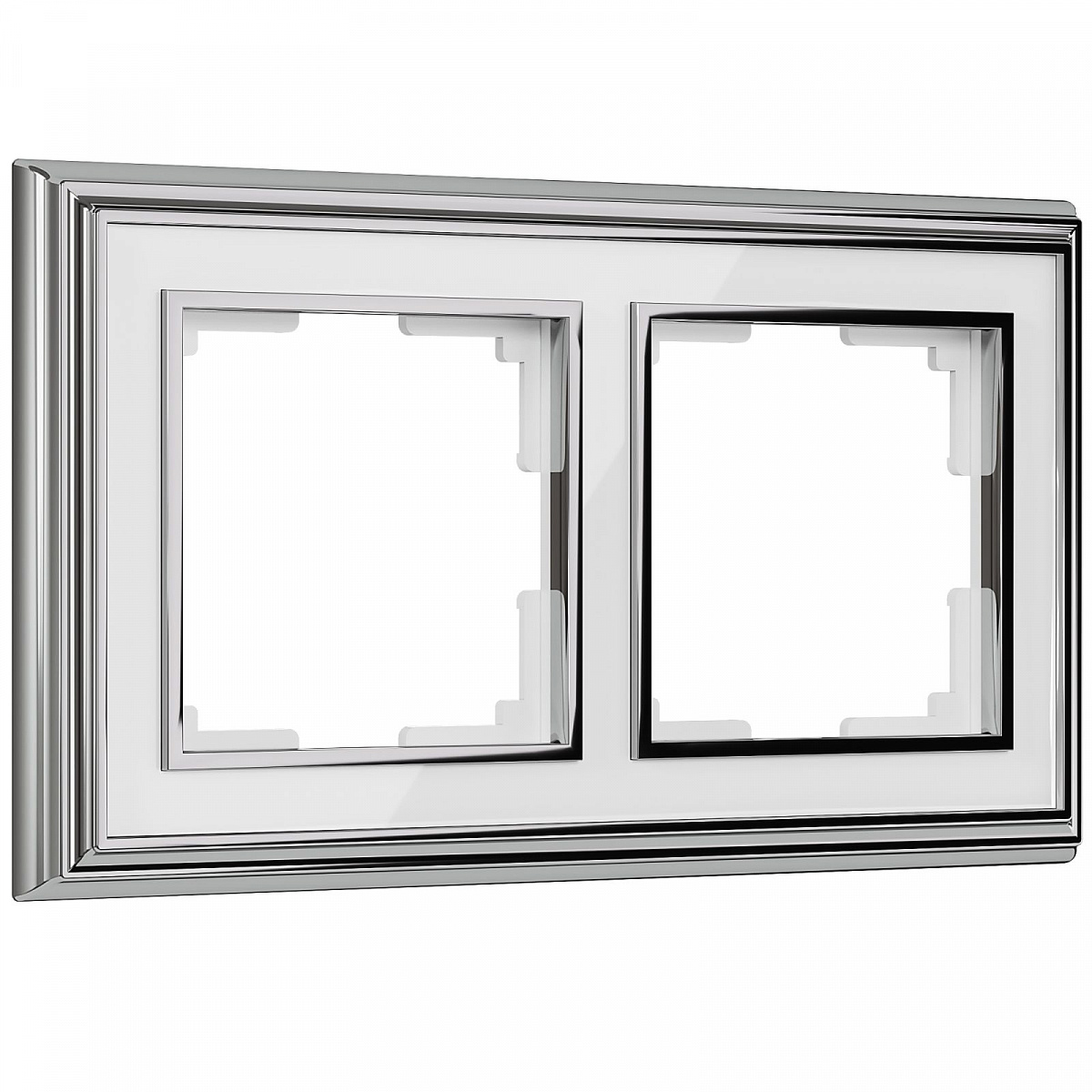 Рамка на 2 поста (золото/черный) WL17-Frame-02